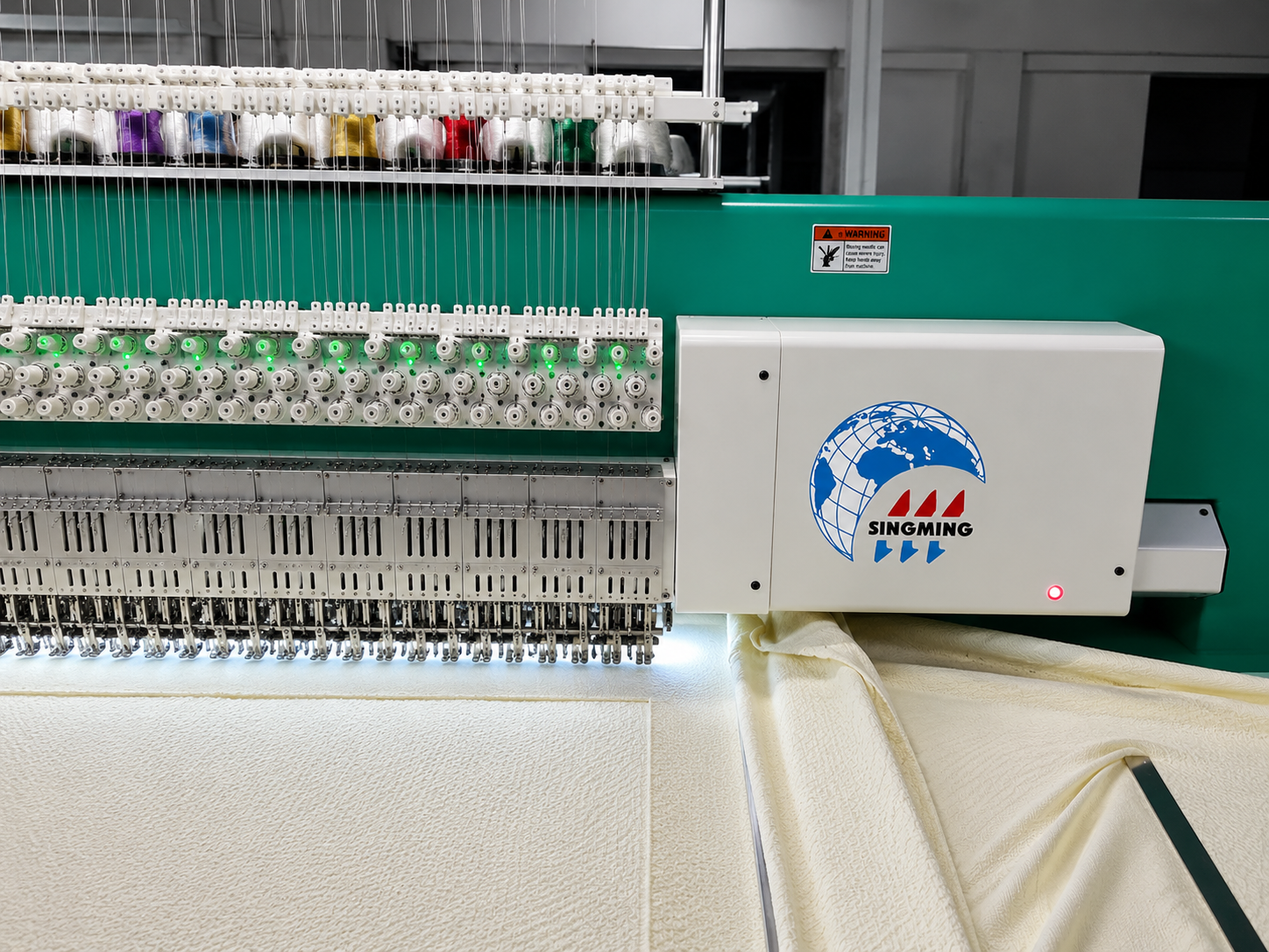 Schiffli Lace Embroidery Machine supplied by M/S Babu Enterprise